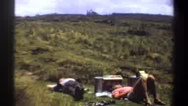 Khartoum Sudan (1969): Two People Relaxing Beside The Fields And Enjoying The