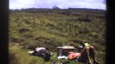 Khartoum Sudan (1969): Wooded Area With Trees And A Tent While Two People Are