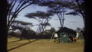 Khartoum Sudan (1969): Cabins On A Campground With Laundry Hanging Outside With
