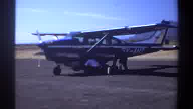 Khartoum Sudan (1969): The Helicopter Is Land Down The Two Persons Are Servicing