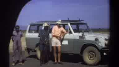 Khartoum Sudan (1969): A Tourist Or A Worker In A Foreign Land With A Jeep