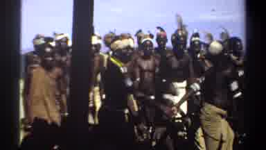 Khartoum Sudan (1969): View Of Large African Tribe Walking On Sand In Daylight