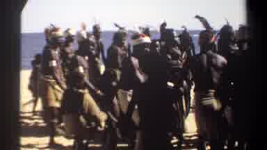 Khartoum Sudan (1969): Tribal People Are Enjoying On The Beach Of Ocean With Dance