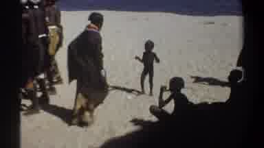 Khartoum Sudan (1969): Dark Skinned Tribal Dance In Colorful Outfits Beside The