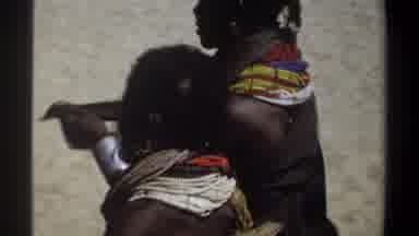 Khartoum Sudan (1969): Indigenous People In The Desert With Various Necklaces Of
