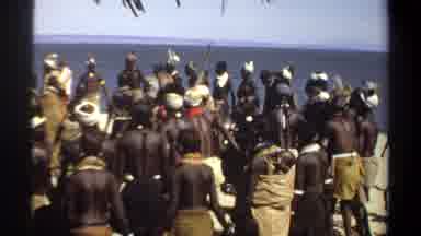 Khartoum Sudan (1969): A Group Of People From An African Tribe Dancing Like Crazy