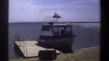 Khartoum Sudan (1969): People Walk On The Deck Of A Powerboat Beached Onshore