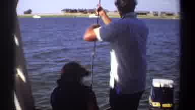 Khartoum Sudan (1969): White Fisherman Working Together Prepare Catch Fish Lake