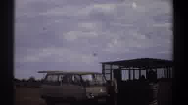 Khartoum Sudan (1969): People Watching On Ground While Plane Fly In Air