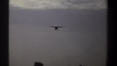 Khartoum Sudan (1969): Airplane In Cloudy Sky
