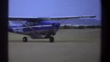 Khartoum Sudan (1969): Blue Airplane Testing On Runway