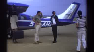 Khartoum Sudan (1969): People Getting Ready To Board A Plane
