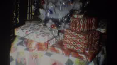 Troy New York USA (1973): Wrapped Christmas Presents Under A White Artificial