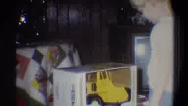 Troy New York USA (1973): Celebration With New Tonka Truck Tractor