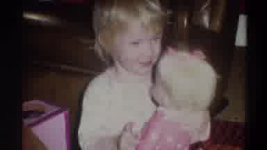 Troy New York USA (1973): Brother And Sister Opening Toys On Christmas Morning