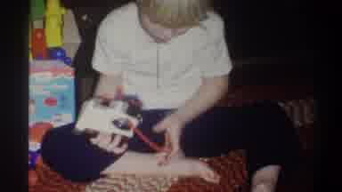 Troy New York USA (1973): A Child Is Playing With The Remote Controller Toy On The