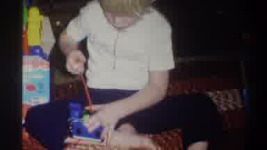 Troy New York USA (1973): Child Turning Device On A Rope Toy However The Child