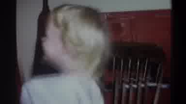 Troy New York USA (1973): Two Children Wearing White Exchange Thank You Hugs And
