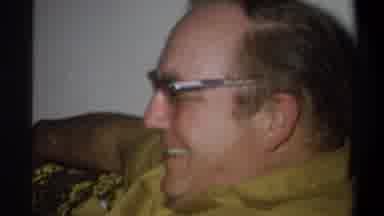 Troy New York USA (1973): Older Man With Pocket Protector Yellow Green Shirt