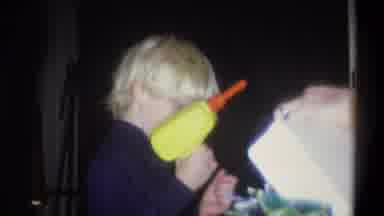 Troy New York USA (1973): Kid Playing With Water Gun With Grandpa