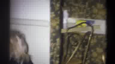 Troy New York USA (1973): Blond Boy And Girl Running In The House Kitchen