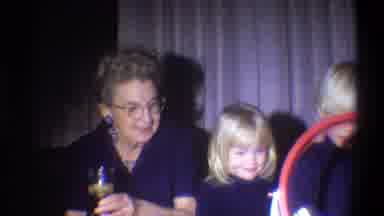 Troy New York USA (1973): Woman With Glasses Socializing With Family And Children