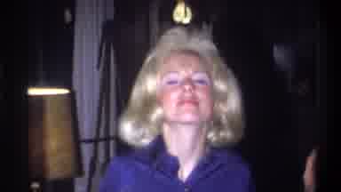 Troy New York USA (1973): A Women Giving Pose To The Photographer With A Cup Of