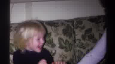 Troy New York USA (1973): Sweet Video Of Granny Happily Playing With Her Grand