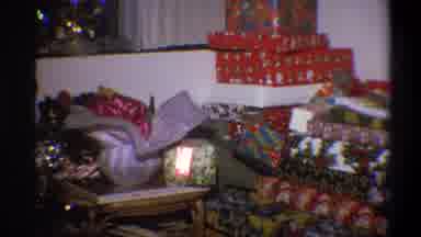 Troy New York USA (1973): Wrapped Presents Grandfather And Grandson Are Waiting