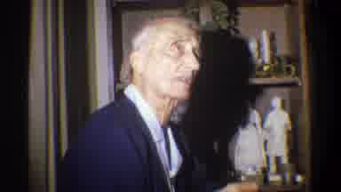 Troy New York USA (1973): Old Man Licks Lips And Thinks About Something