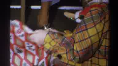 Troy New York USA (1973): Child Opening Christmas Present