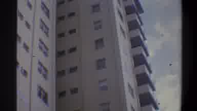 Troy New York USA (1973): A View Of Towering Apartments In An Urban Setting