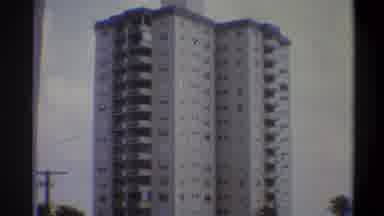 Troy New York USA (1973): Very Tall Building Standing Tall On A Cloudy Day With
