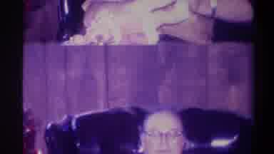 Troy New York USA (1973): Image Eyes Glasses Bald Head Chair Black Leather Static