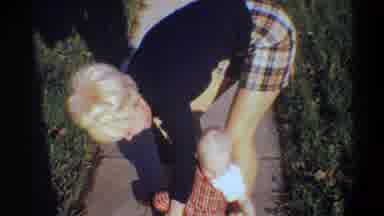 Gainsville Florida USA (1974): The Boy Was In The Child Tying The Shoelace