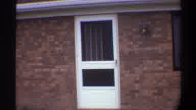 Gainsville Florida USA (1974): Mother And Son At Grandma's House Going Out The