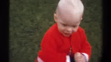 Gainsville Florida USA (1974): Baby Run Red Black Mother White Outdoors Grass