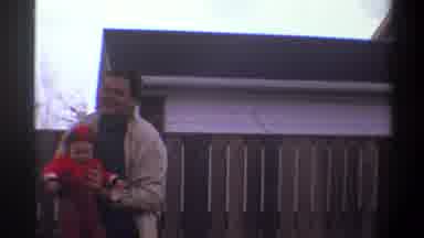 Gainsville Florida USA (1974): Father And Child Playing Sky High Are Having Fun