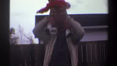 Gainsville Florida USA (1974): Kid Sitting On Dads Shoulders Bouncing Laughing And