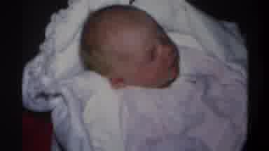 Gainsville Florida USA (1974): A Little Born Baby Sleeping Now Near Her Relatives