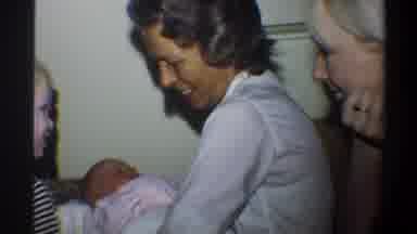 Gainsville Florida USA (1974): A Happy Day With New Born Baby With Grandmother