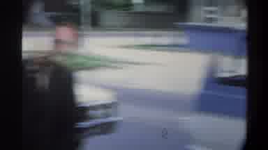 Gainsville Florida USA (1974): An Old Man In A Suit Walking Out Of His Car To Be
