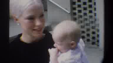 Gainsville Florida USA (1974): Mom With Two Children Smiling And Hanging Out