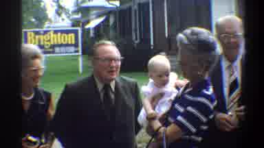 Gainsville Florida USA (1974): Family Getting Together To Meet A Man Running For