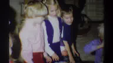 Gainsville Florida USA (1974): Many Of The Children Are Open The Gifts In
