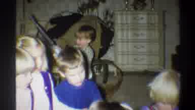 Gainsville Florida USA (1974): The Children Was Unboxing The Gifts Given By Their