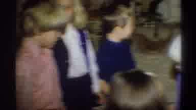 Gainsville Florida USA (1974): Blond Boys And Girls Playing Game And Talking In