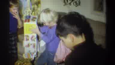 Gainsville Florida USA (1974): Kids Opening Gifts At A Birthday Party