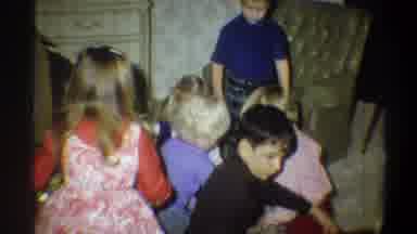 Gainsville Florida USA (1974): Two Girls And Four Boys Playing Together In A