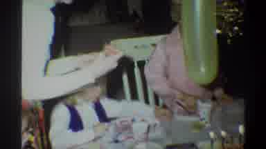 Gainsville Florida USA (1974): Family At A Birthday Party Getting Ready To Blow